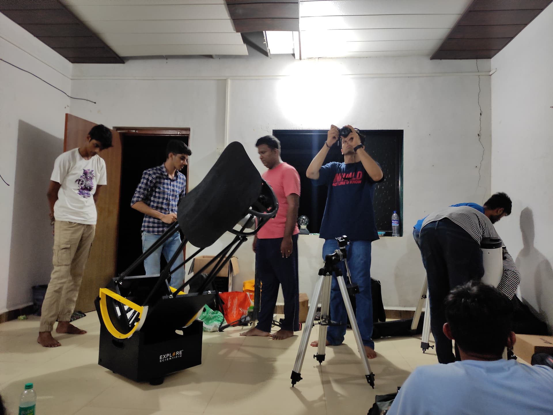 Setting up of equipment